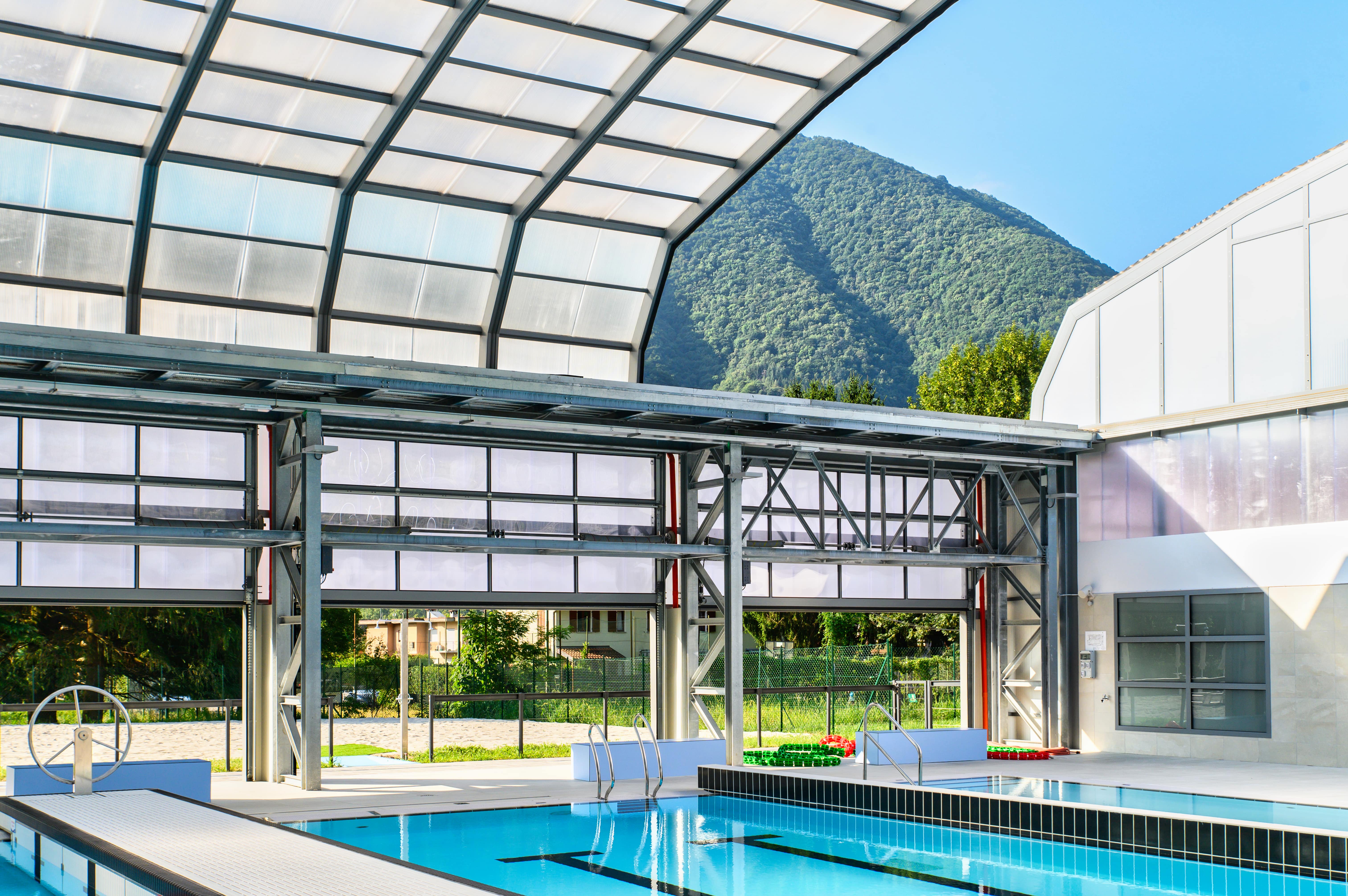 Copertura alta XXL piscina