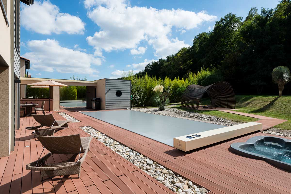 Copertura piscina calpestabile Coverseal automatica
