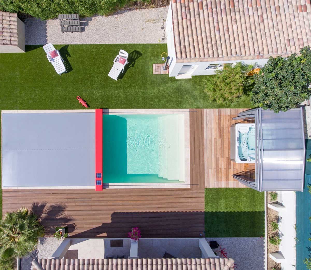 Copertura piscina calpestabile Coverseal automatica