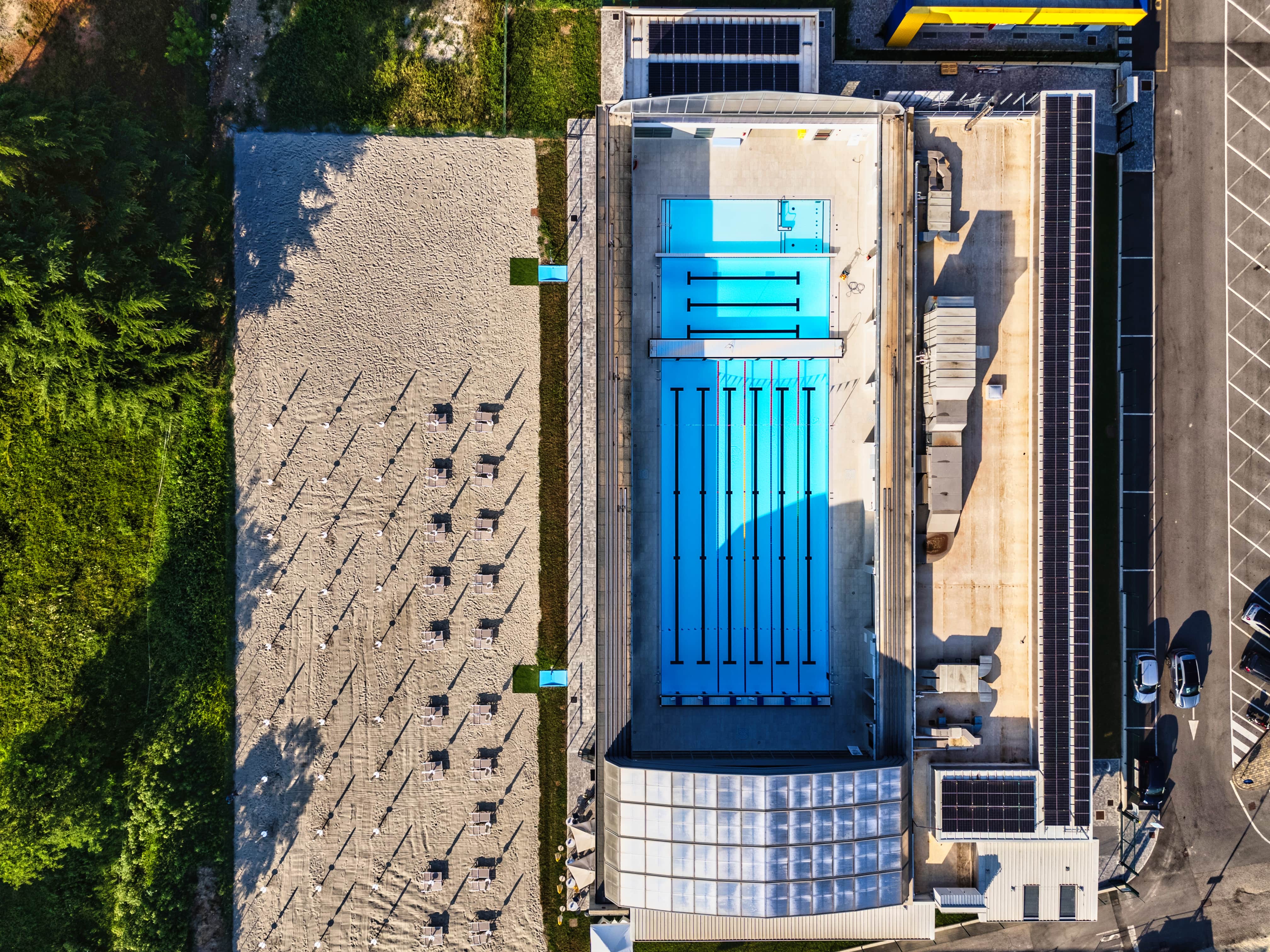 Copertura alta XXL piscina