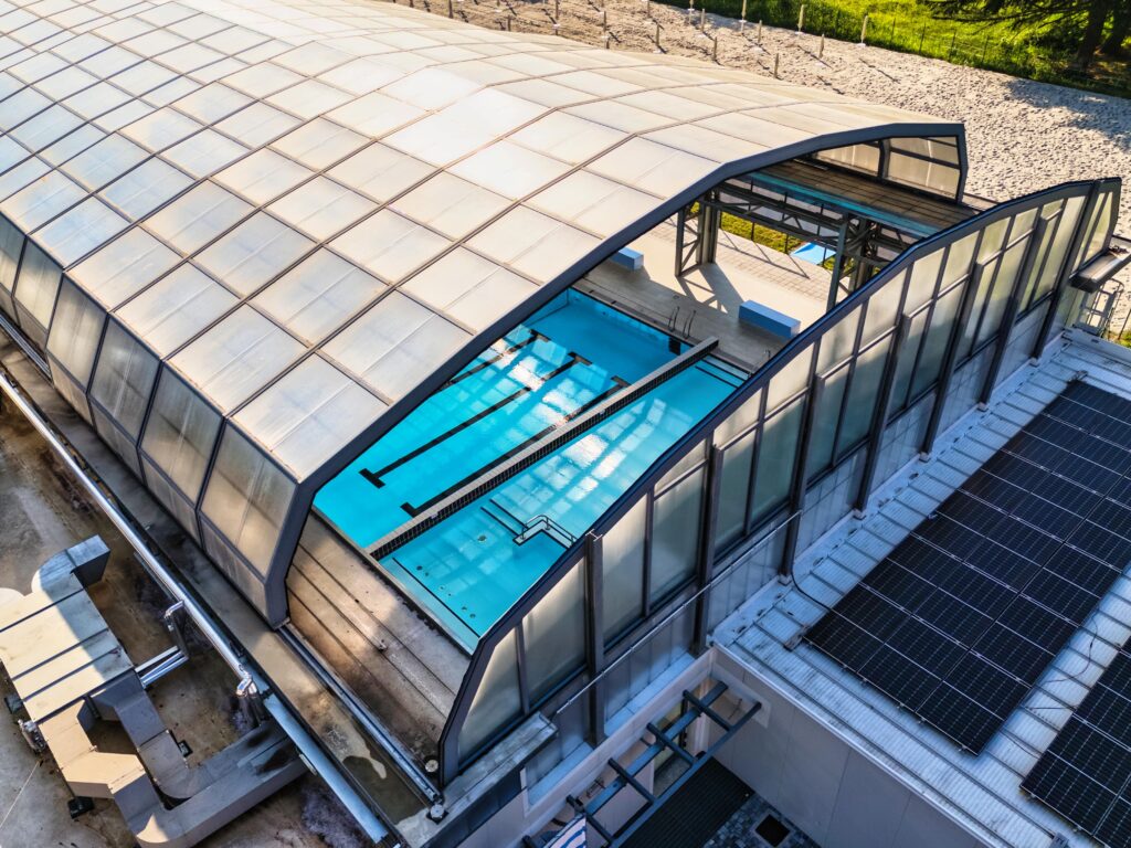 Copertura alta XXL piscina